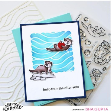 Heffy Doodle- Scalloped Square Masquerade Stencil