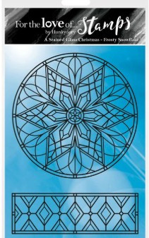 Hunkydory- For the Lovs of Stamps- A Stained Glass Christmas - Frosty Snowflake