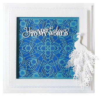 Creative Expressions- Sue Wilson Dies- Background Collection- Peacock Plumage, CED7118