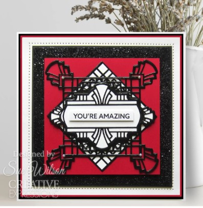 Creative Expressions- Sue Wilson- Art Deco Collection- Ornate Labels Craft Die
