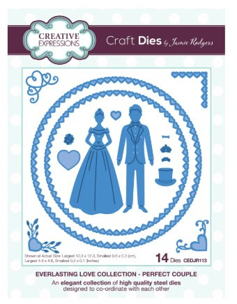 Creative Expressions- Jamie Rodgers- Everlasting Love Collection- Perfect Couple Craft Die