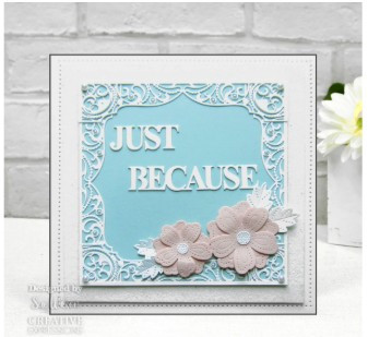 Creative Expressions- Sue Wilson- Block Sentiments- Just Because Craft Die