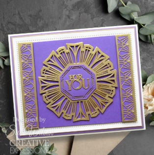 Creative Expressions- Sue Wilson- Art Deco Collection-Fan Border Craft Die