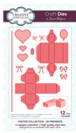 Creative Expressions-Jamie Rodgers- Festive Collection- 3D Presents Craft Die