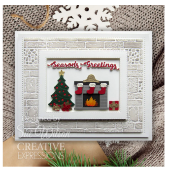 Creative Expressions- Sue Wilson- Festive Collection- Cosy Fireside Christmas Craft Die