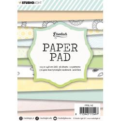 Studio Light Paper Pad A6 (5.75"X4") 36/Pkg- NR.137 Sweet Flowers, 12 Designs/3 Each