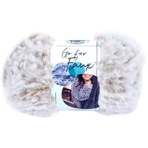 Lion Brand Yarn Go For Faux - Blonde Elk (Lightweight)