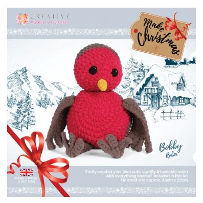 Knitty Critters Crochet Kit Bobby Robin
