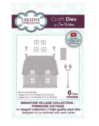 Creative Expressions- Sue Wilson- Miniature Village Collection- Primrose Cottage Craft Die