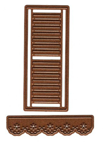 Creative Expressions- Sue Wilson- Kinetics Collection- Window Shutter Valance Die