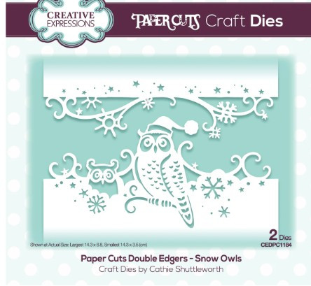 Creative Expressions- Paper Cuts Double Edger- Snow Owls Craft Die