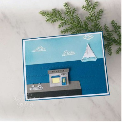 Creative Expressions- Sue Wilson- Miniature Village Collection- Fish Shop Craft Die
