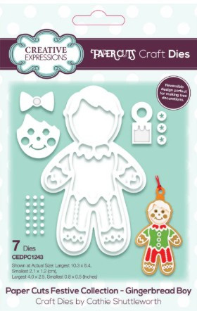 Creative Expressions- Paper Cuts Festive Collection- Gingerbread Boy Craft Die