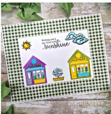Creative Expressions- Sue Wilson- Miniature Village Collection- Flower Shop Craft Die