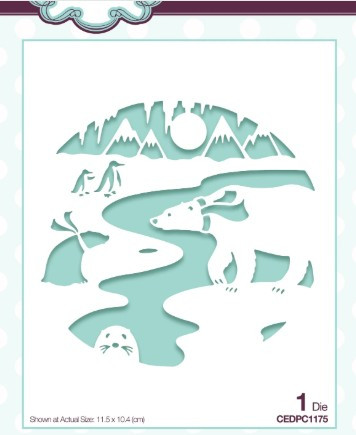Creative Expressions Paper Cuts Scene Polar Winter Craft Die