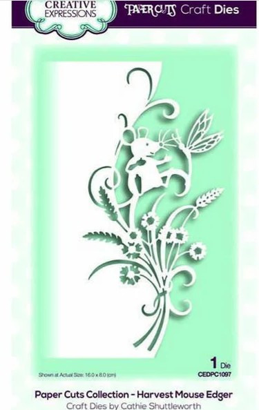Creative Expressions- Paper Cuts Collection - Harvest Mouse Edger