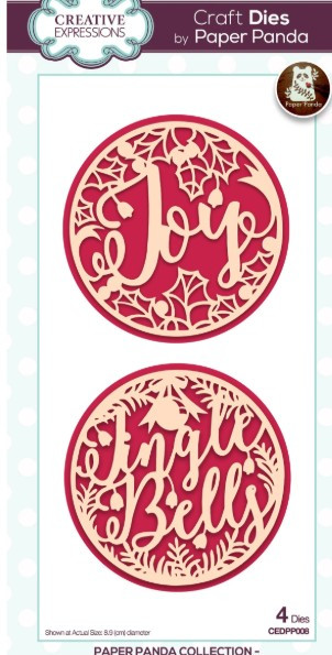Creative Expressions- Paper Panda- Christmas Baubles Joy & Jingles Bells Craft Die
