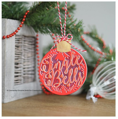 Creative Expressions- Paper Panda- Christmas Baubles Joy & Jingles Bells Craft Die