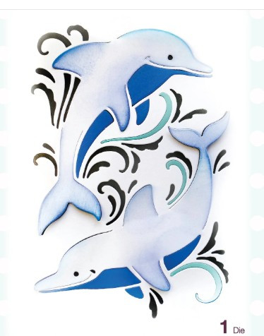 Creative Expressions- Paper Cuts Cut & Lift Collection- Dolphin Dive Craft Die