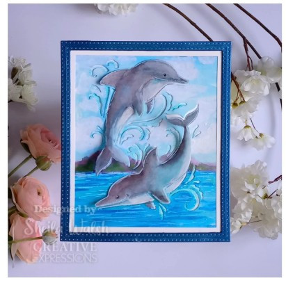 Creative Expressions- Paper Cuts Cut & Lift Collection- Dolphin Dive Craft Die
