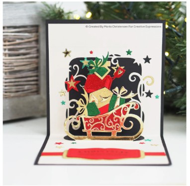 Creative Expressions- Paper Cuts Pop Up- Bountiful Sleigh Craft Die