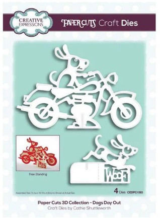 Creative Expressions- Paper Cuts 3D Collection- Dogs Day Out