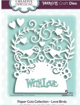 Creative Expressions- Paper Cuts Collection- Love Birds Craft Die