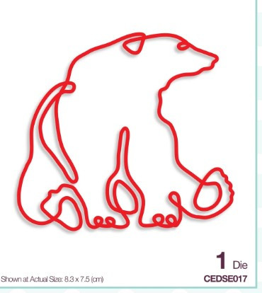 Creative Expressions- One-liner Collection- Polar Bear Craft Die