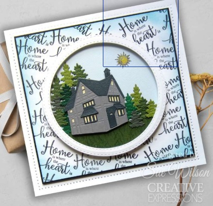 Creative Expressions- Sue Wilson- Miniature Village Collection- Corner Cottage Craft Die