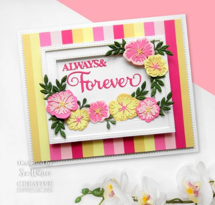 Creative Expressions- Sue Wilson- Layered Flowers Collection- Posy Craft Die