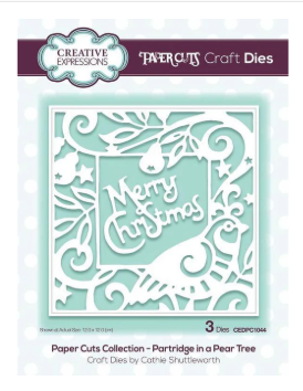 Creative Expressions- Paper Cuts Collection- Partridge in a Pear Tree Craft Die