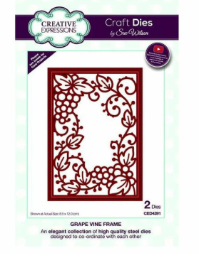 Creative Expressions- Sue Wilson- Frames & Tags Collection- Grape Vine Frame Dies