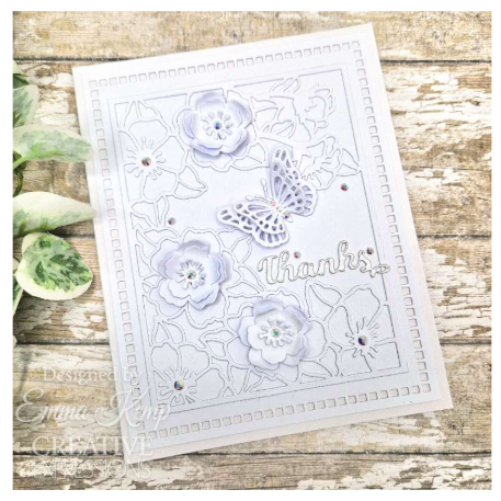 Creative Expressions- Sue Wilson- Finishing Touches Collection- Wild Roses Craft Dies 10pc