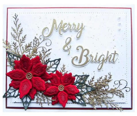 Creative Expressions- Sue Wilson- Festive Collection- Poinsettia Triple Layered die