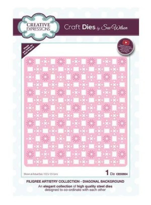 Creative Expressions- Sue Wilson- Filigree Artistry Collection- Diagonal Background