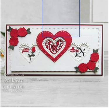 Creative Expressions- Sue Wilson- Finishing Touches Collection- Heart Accessories Craft Die