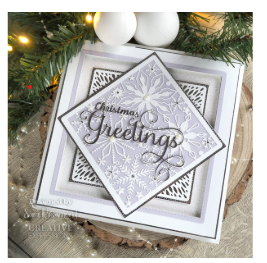 Creative Expressions- Sue Wilson- Festive Collection- Snowflake Background Craft Die