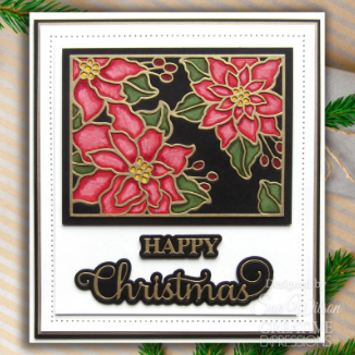 Creative Expressions- Sue Wilson- Festive Collection- Poinsettia Cover Plate Craft Die