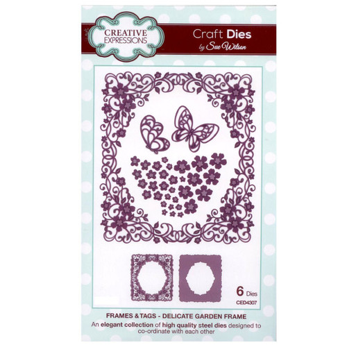 Creative Expressions- Sue Wilson- Frames & Tags Collection- Delicate Garden Frame dies