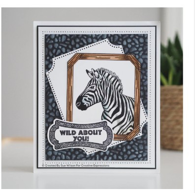 Creative Expressions- Sue Wilson- Safari Collection- Zebra Craft Die