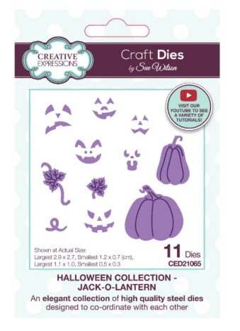 Creative Expressions- Sue Wilson- Halloween Collection- Jack-O-Lantern Craft Die