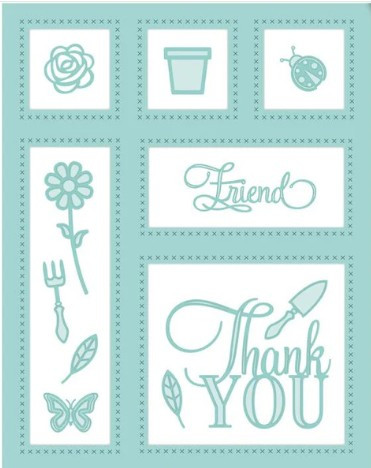 Creative Expressions- Sue Wilson- Shadow Boxes Collection- In the Garden Die