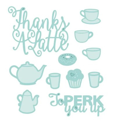 Creative Expressions- Sue Wilson- Shadow Boxes Accessory- Thanks A Latte Die