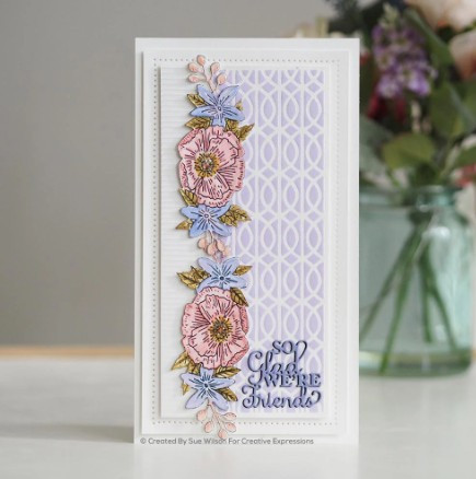 Creative Expressions- Sue Wilson- StampCuts- Poppy Spray Die