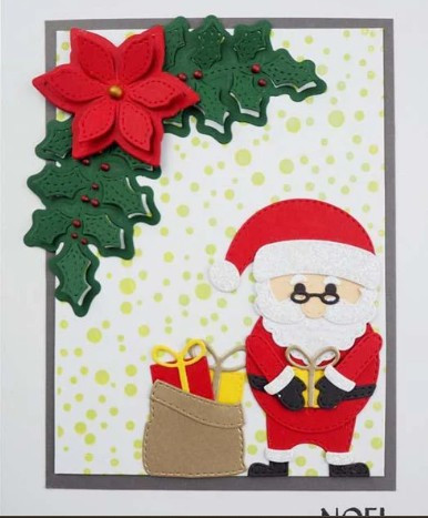 Creative Expressions- Lisa Horton- Stitched Collection- Jolly Santa Craft Die
