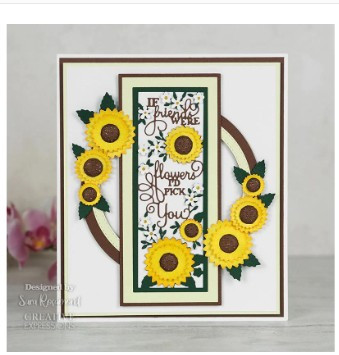 Creative Expressions- Sue Wilson- Slimline All-in-one- If Friends Were Flowers Craft Die