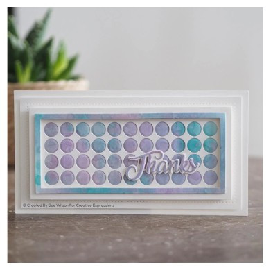 Creative Expressions- Sue Wilson- Slimline Collection- Large Circles Background Craft Die