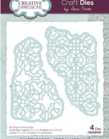 Creative Expressions- Sam Poole- Shabby Basics- Artisan Mosaic #1 Craft Die