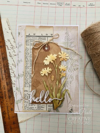 Creative Expressions- Sam Poole- Shabby Basics- Hedgerow Thistle Craft Die