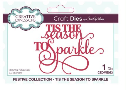 Creative Expressions- Sue Wilson- Mini Expressions- Tis The Season To Sparkle Craft Die
